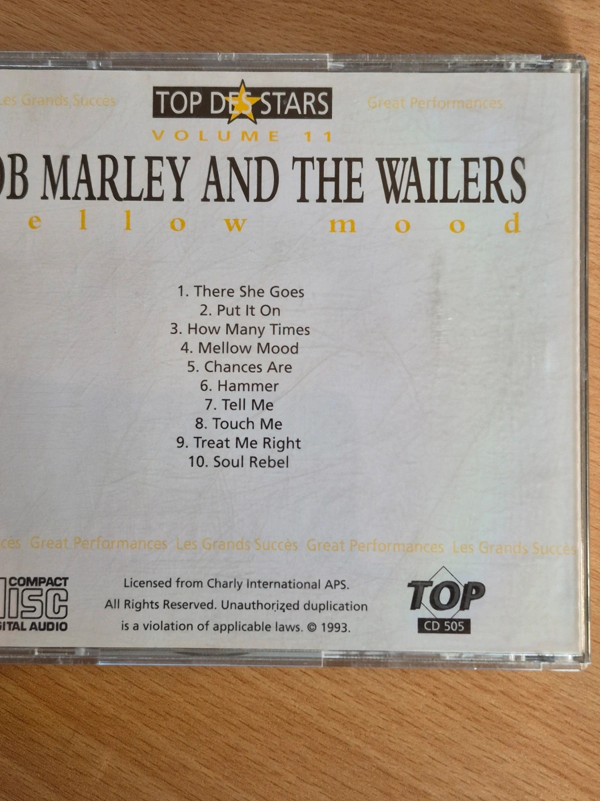 CD Bob Marley & The Wailers - Mellow Mood - Top Des Stars Vol. 11 2