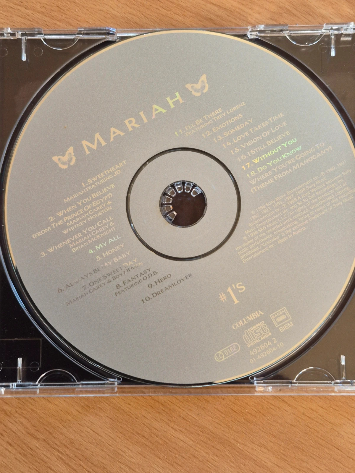 CD Album Mariah Carey - #1's (Best Of) 5