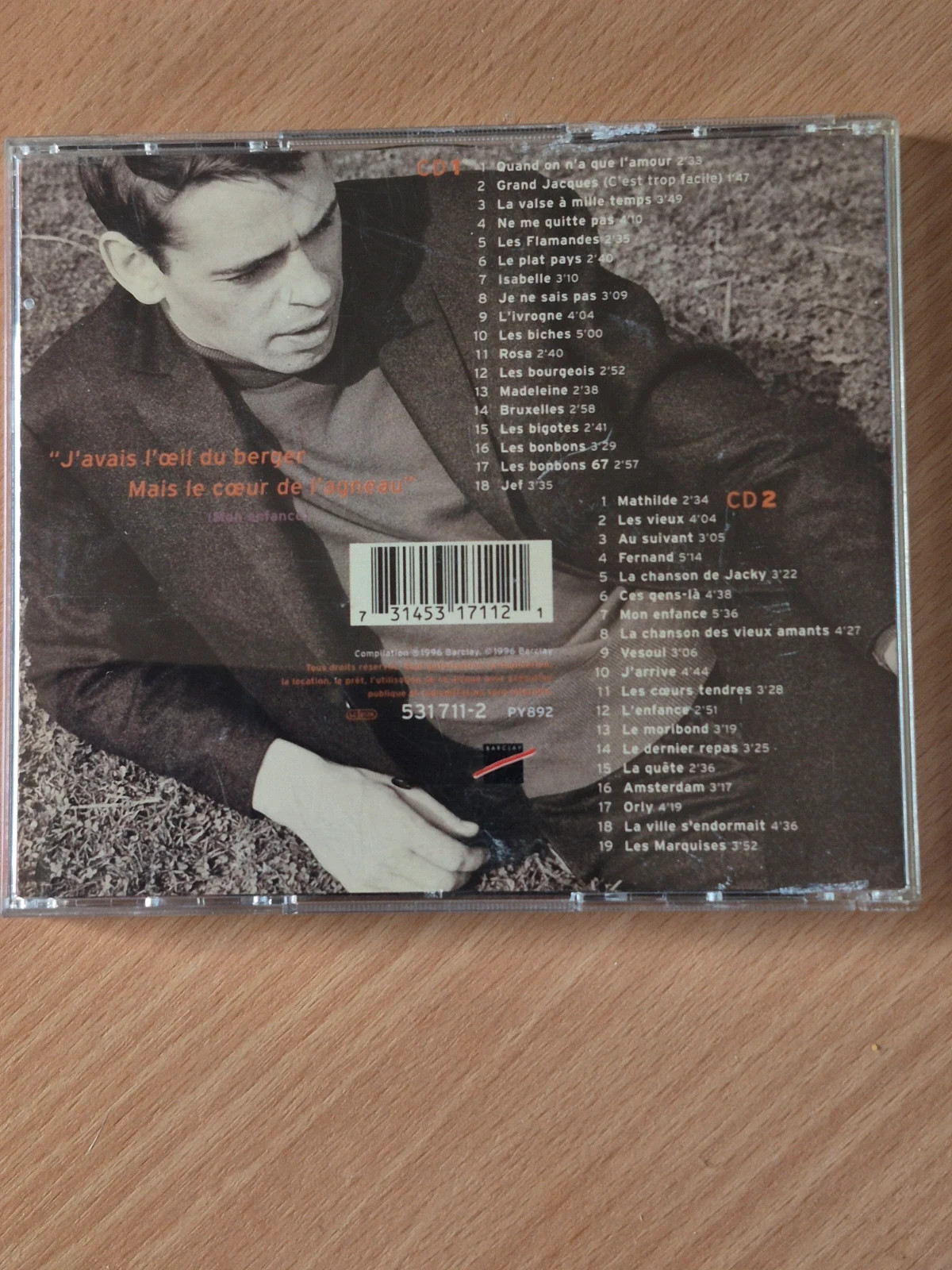 Double CD Jacques Brel - Quand on n'a que l'amour 2