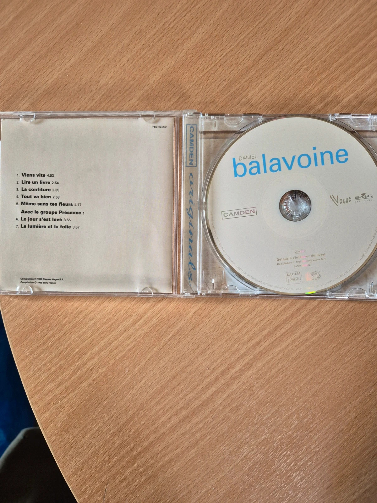 CD Daniel Balavoine - Ses 7 premières compositions (Camden Originals) 4
