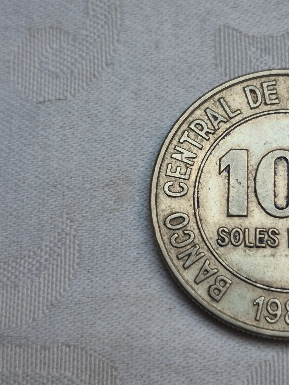Pièce Pérou 100 Soles de Oro 1980 2