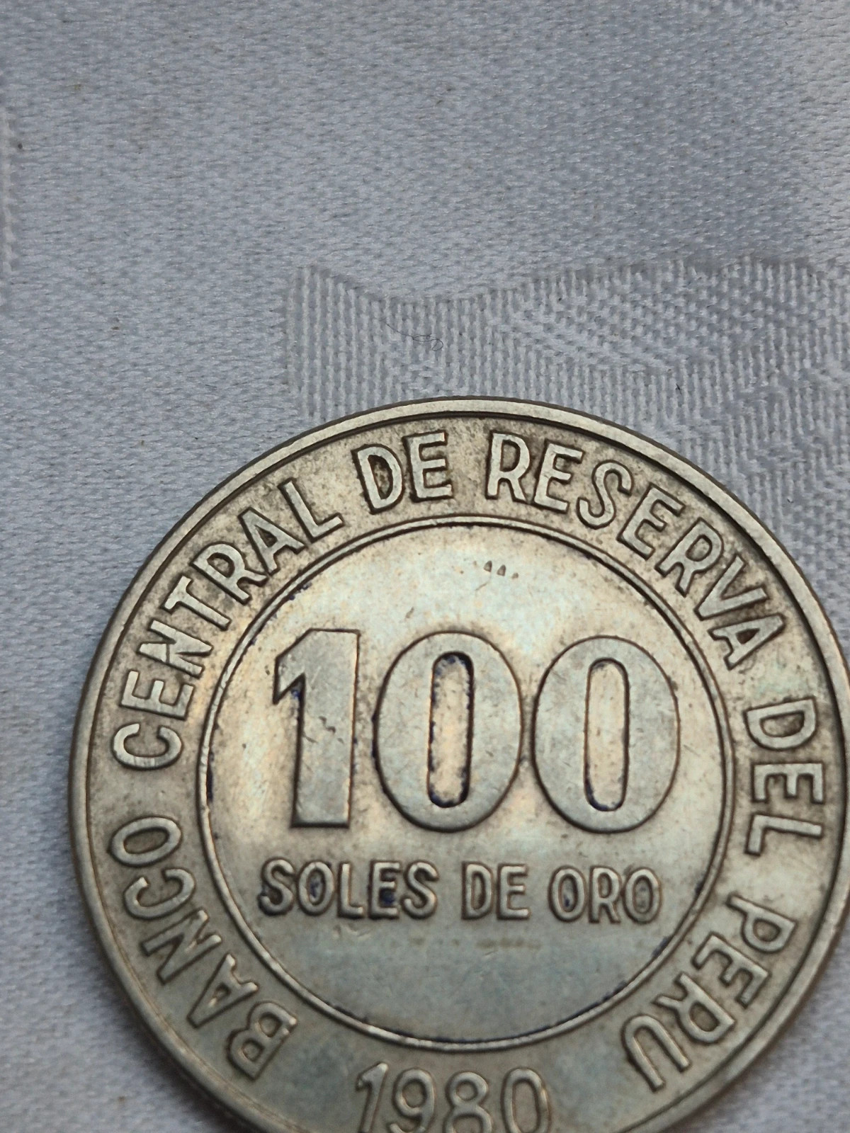 Pièce Pérou 100 Soles de Oro 1980 3