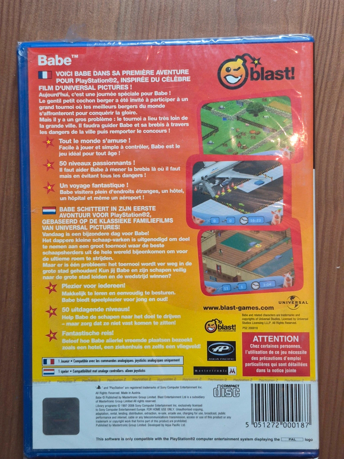 Jeu Babe pour PS2 sous blister 2