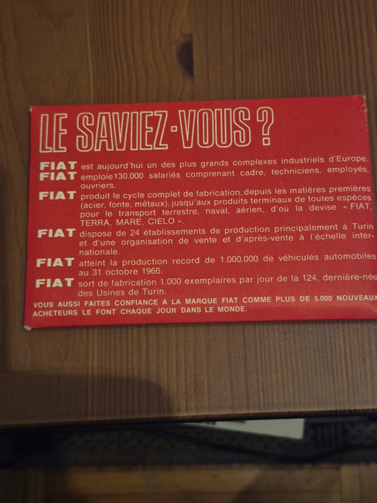 Automobilia FIAT 1967 : Catalogue 21 Modèles & Invitation Exposition 3