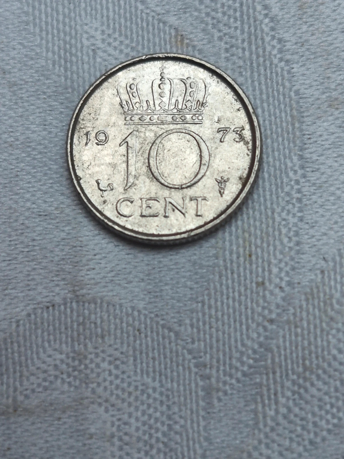 Pièce de 10 cent Pays-Bas (1973) 2