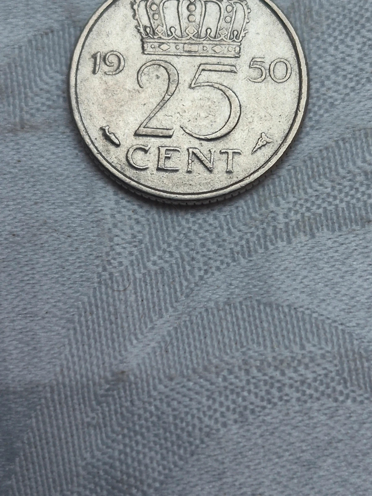 Pièce de 25 cent Pays-Bas (1950) 2