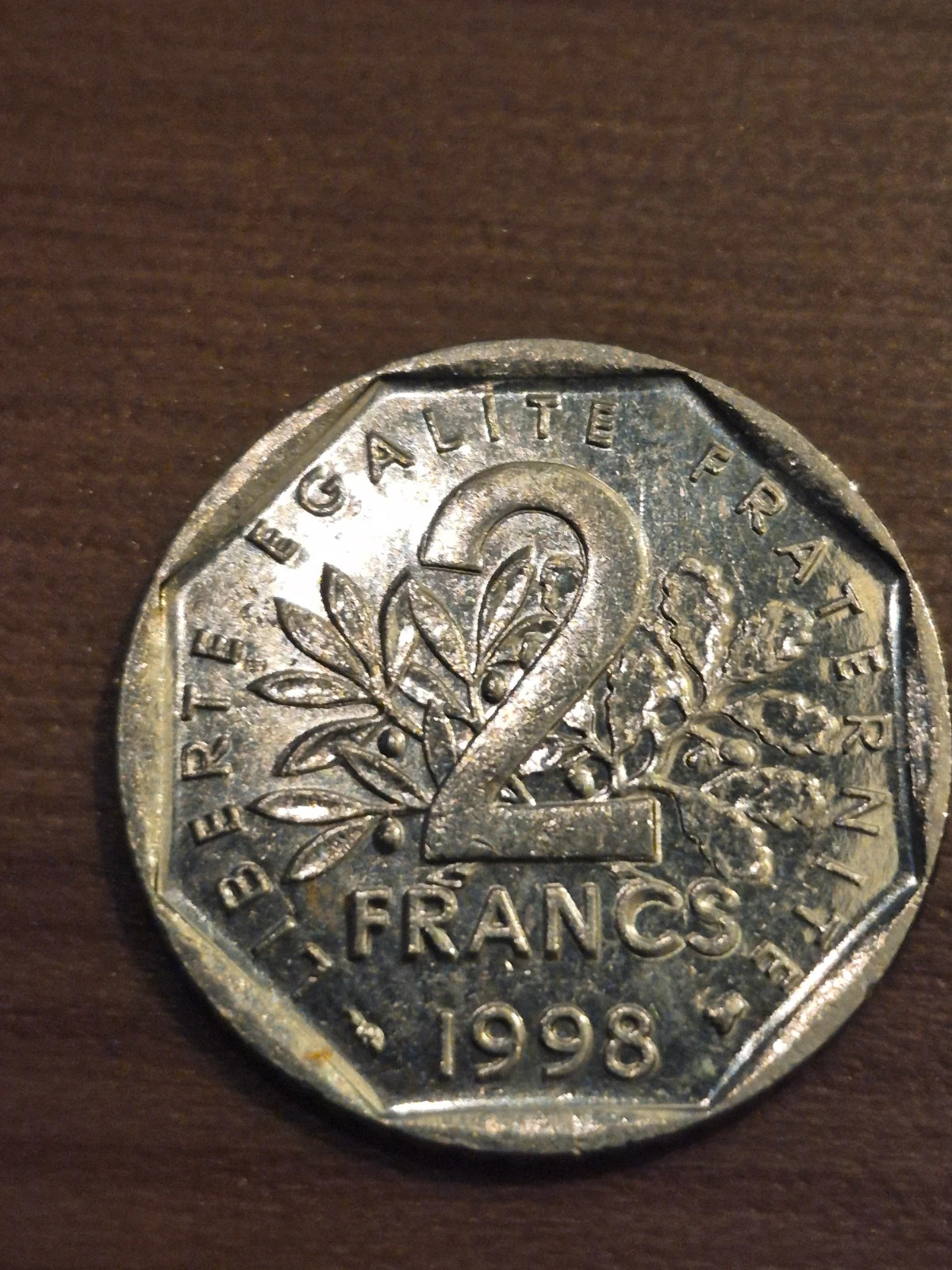 Pièce 2 Francs 1998 Semeuse 5
