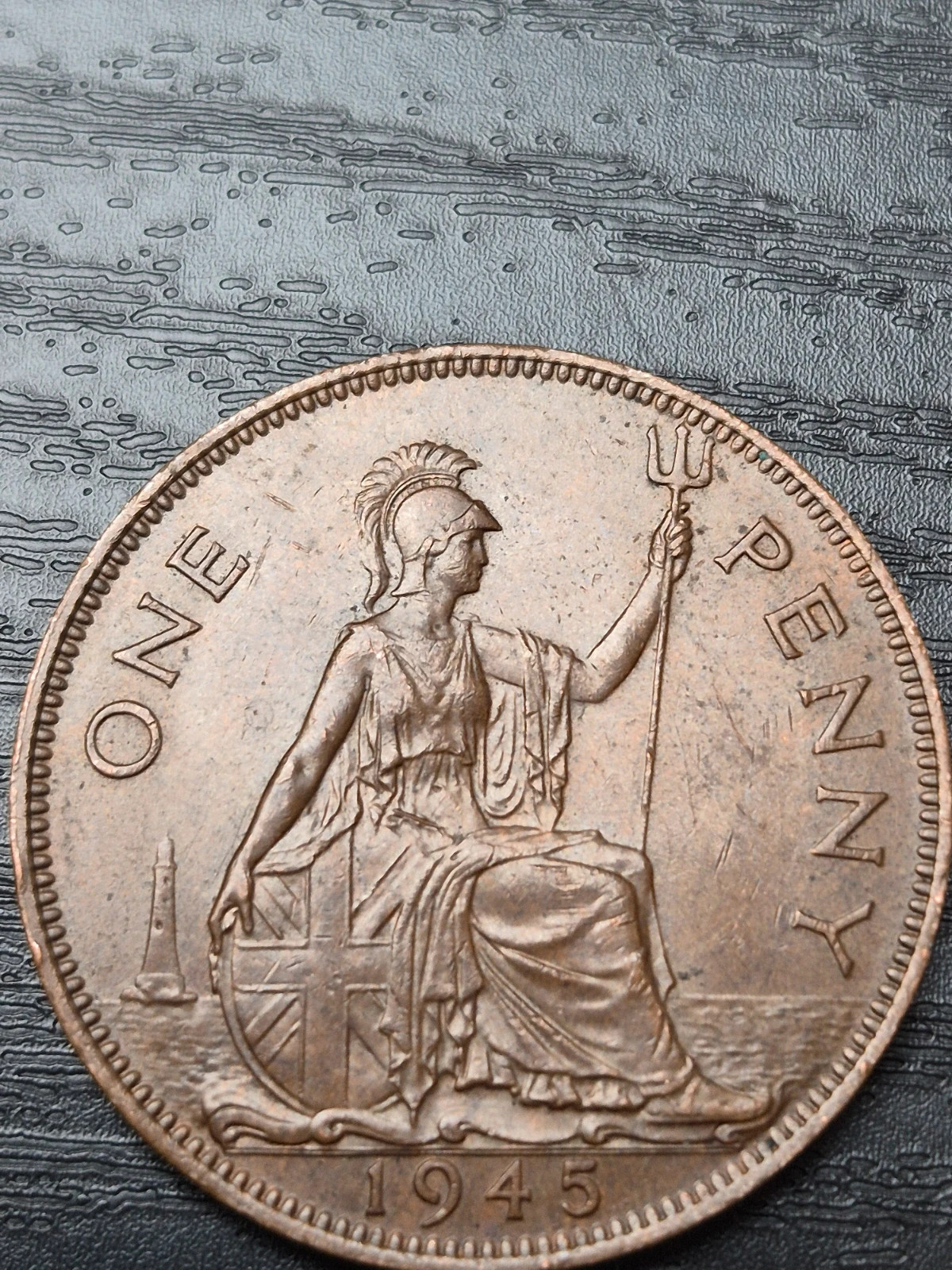 pièce 1 Penny 1945 - George VI - Royaume-Uni 4