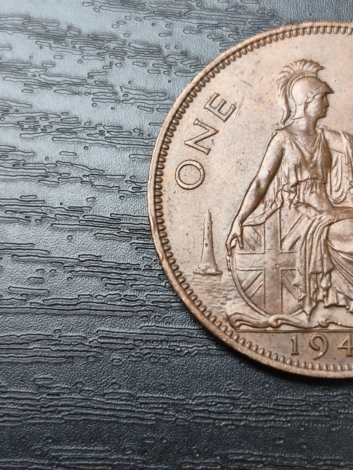 pièce 1 Penny 1945 - George VI - Royaume-Uni 3