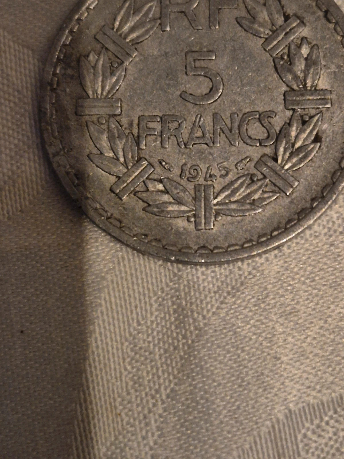 Pièce de 5 francs Lavrillier (1945) 5