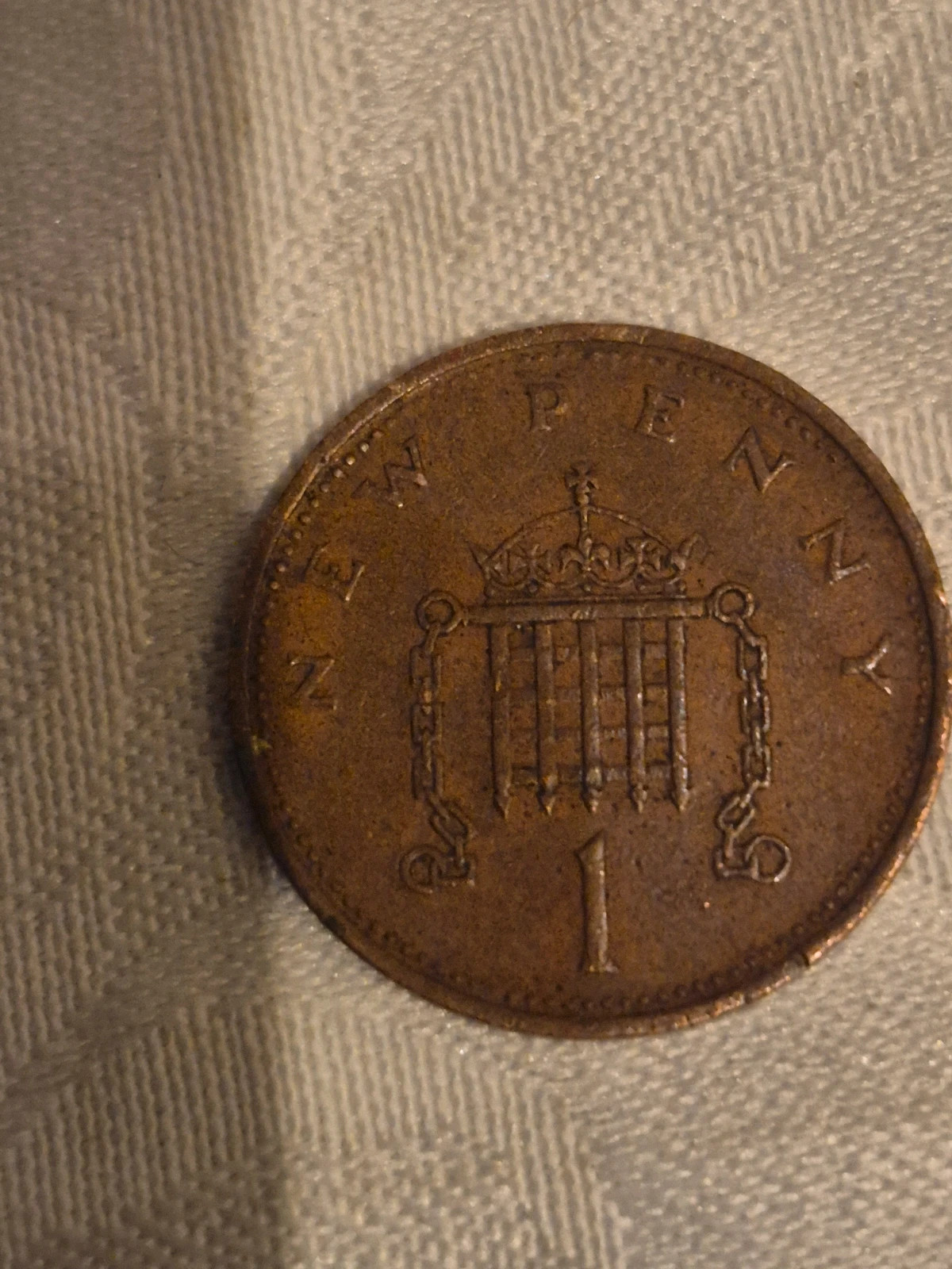 Pièces de 1 New penny (1971) 3