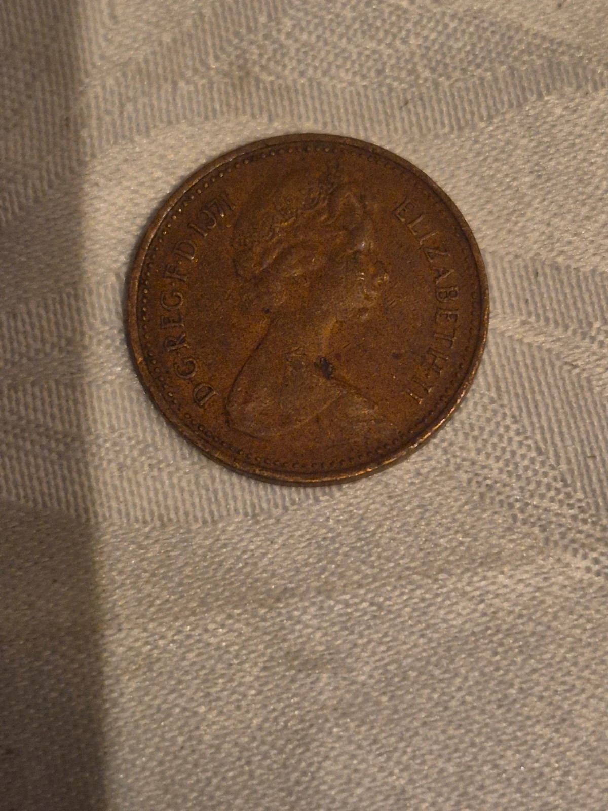 Pièces de 1 New penny (1971) 5