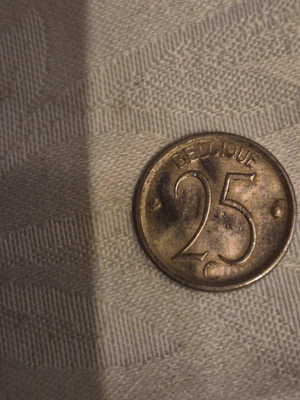 Pièce de 25 centimes belge (1969) 3