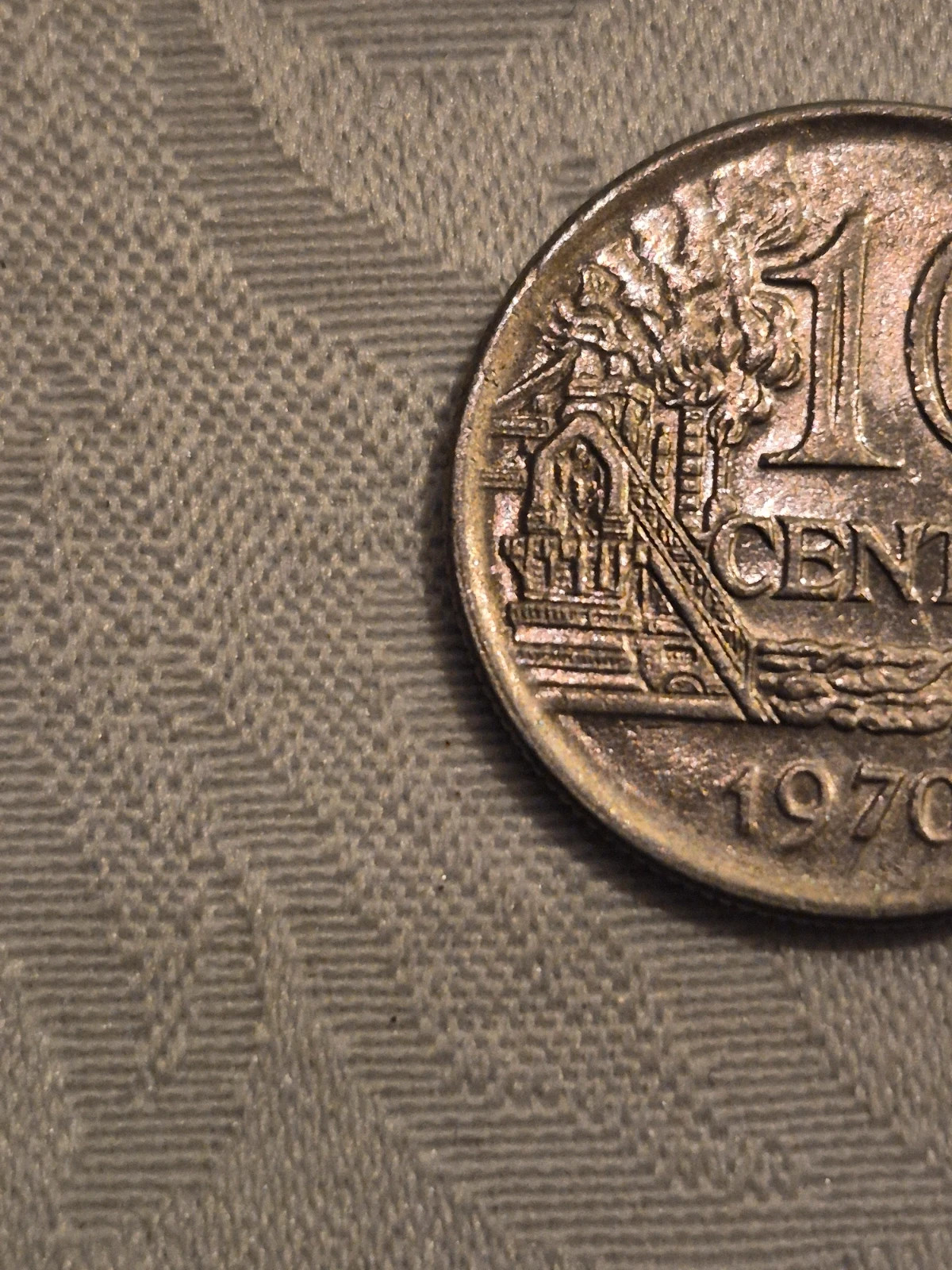 Pièce de 10 centimes brésilien (1970) 3