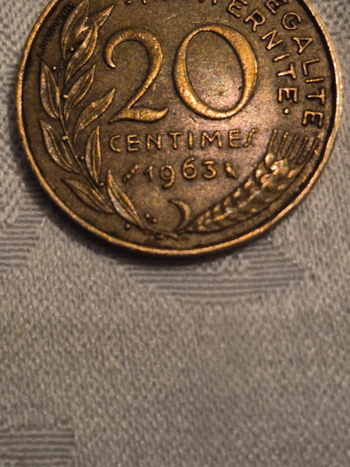Pièce de 20 centimes français (1963) 2