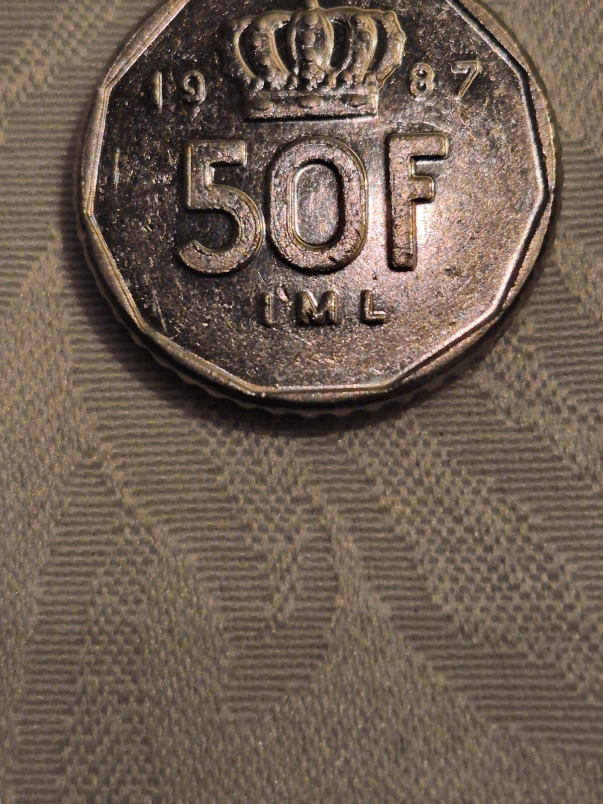 Piece de 50 francs Luxembourg (1987) 2