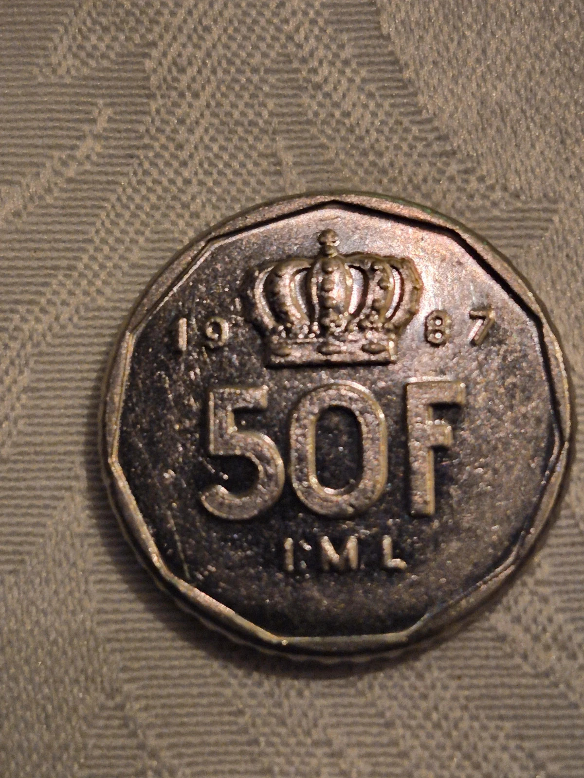 Piece de 50 francs Luxembourg (1987) 4