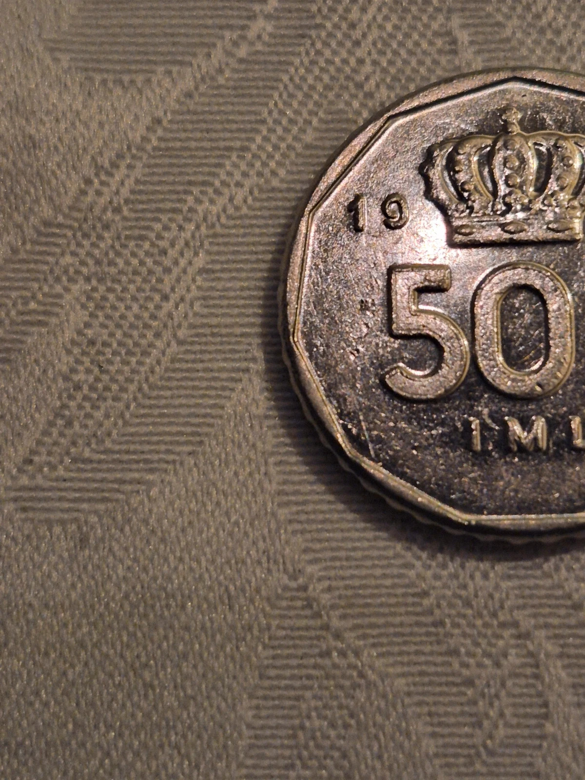 Piece de 50 francs Luxembourg (1987) 3