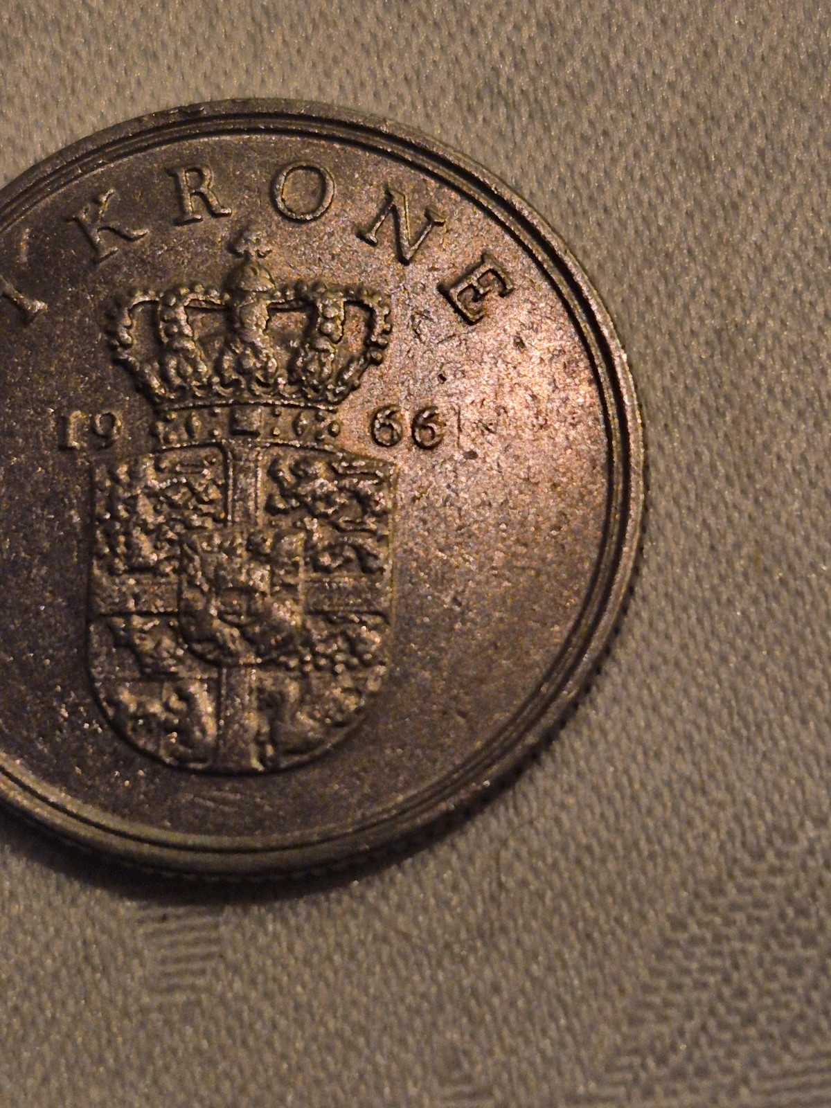 Pièce de 1 Krone danois (1966) 4