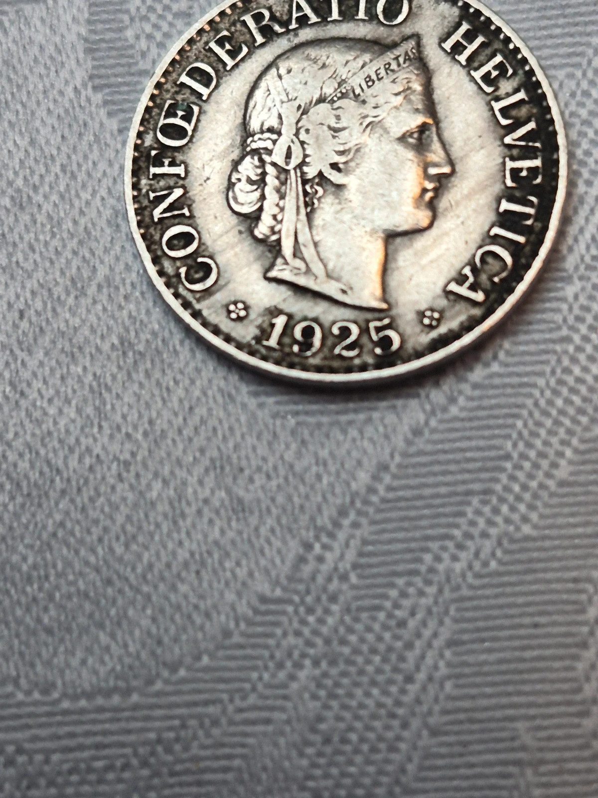 Pièce de 10 Rappen suisse (1925) 5