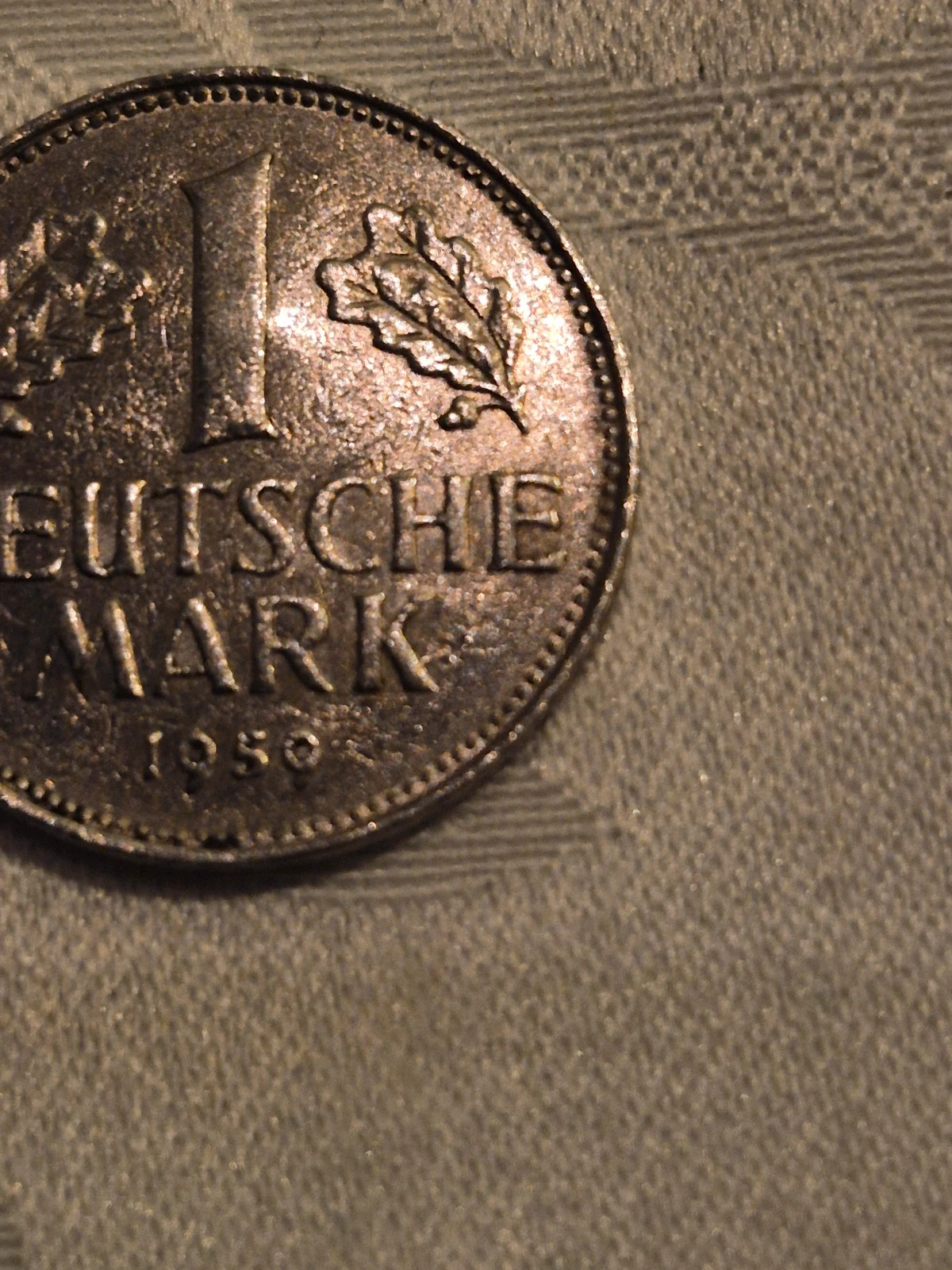 Pièce de 1 deutsche mark allemand (1950) 5