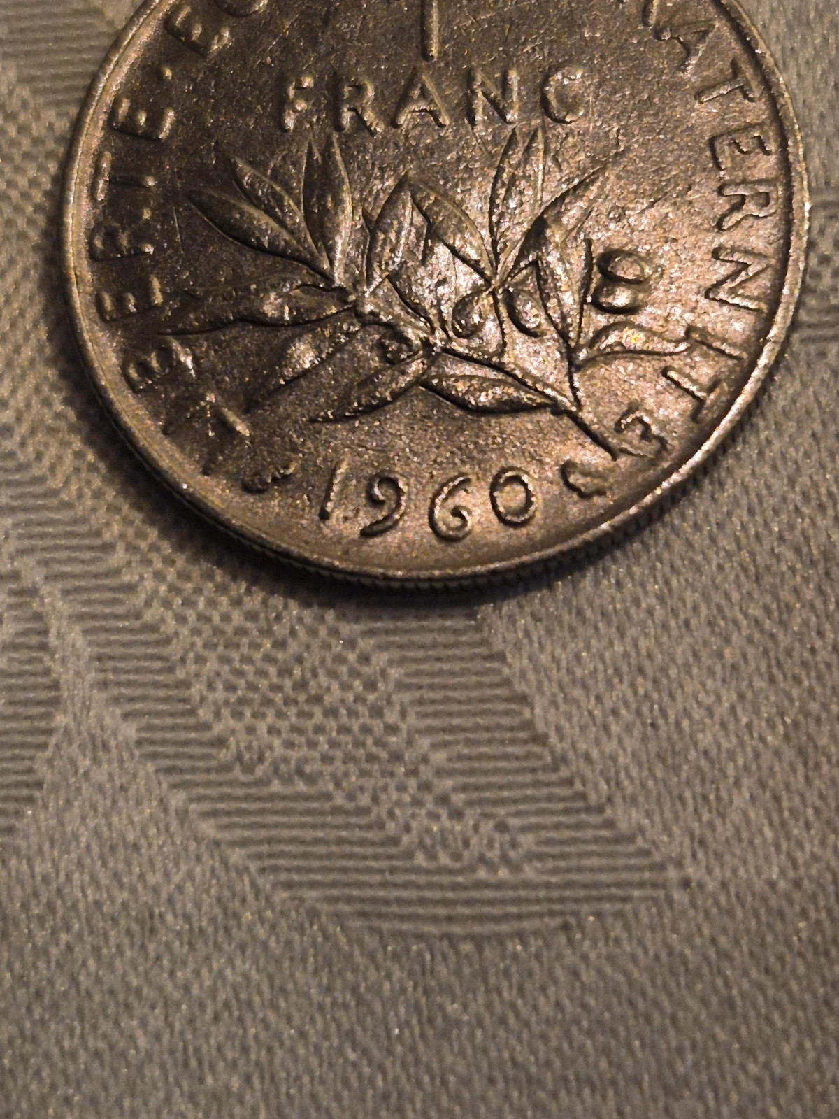 Piece de 1 franc semeuse française (1960) 5