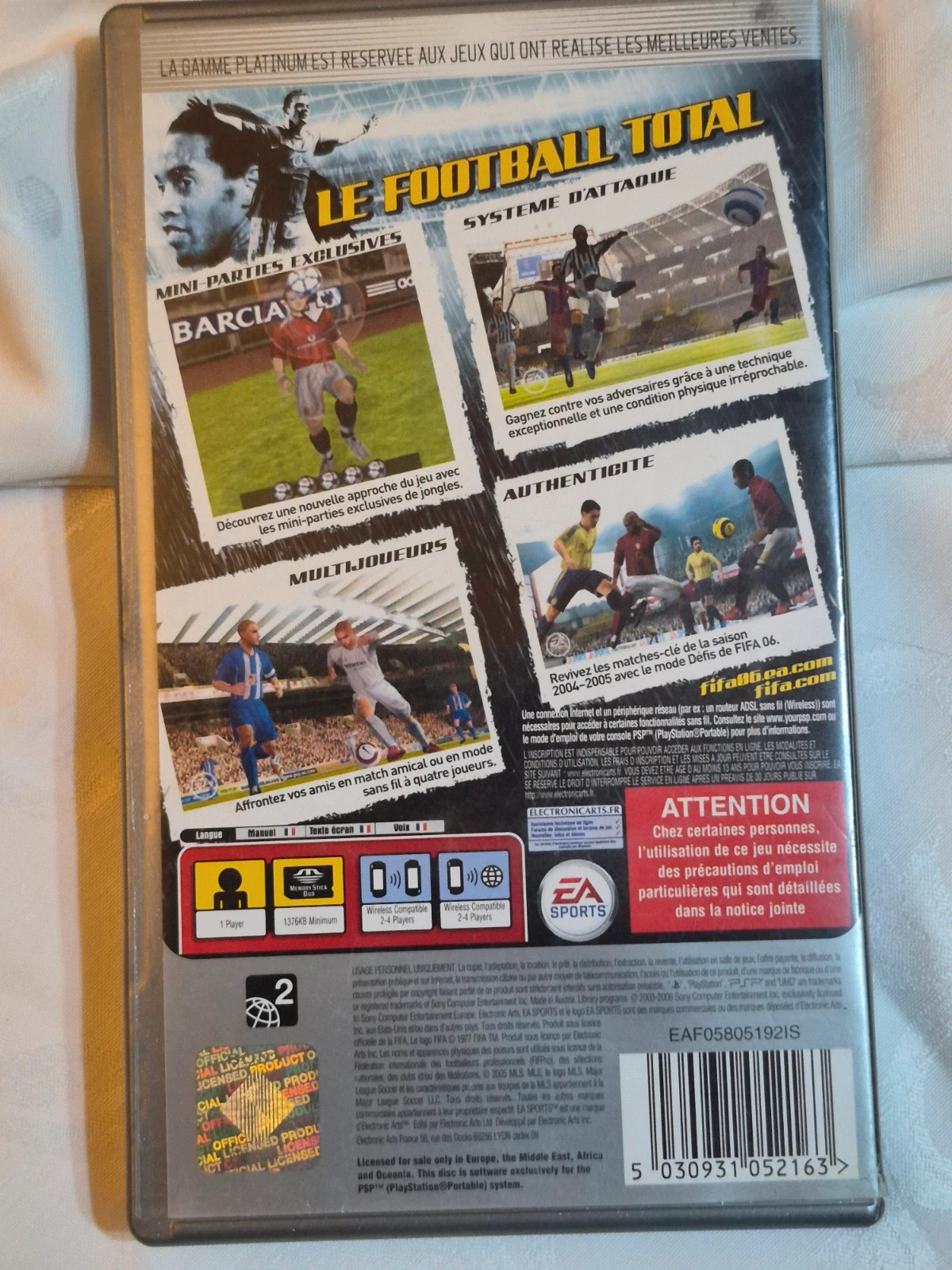 Jeu Fifa 06 pour Psp complet 2
