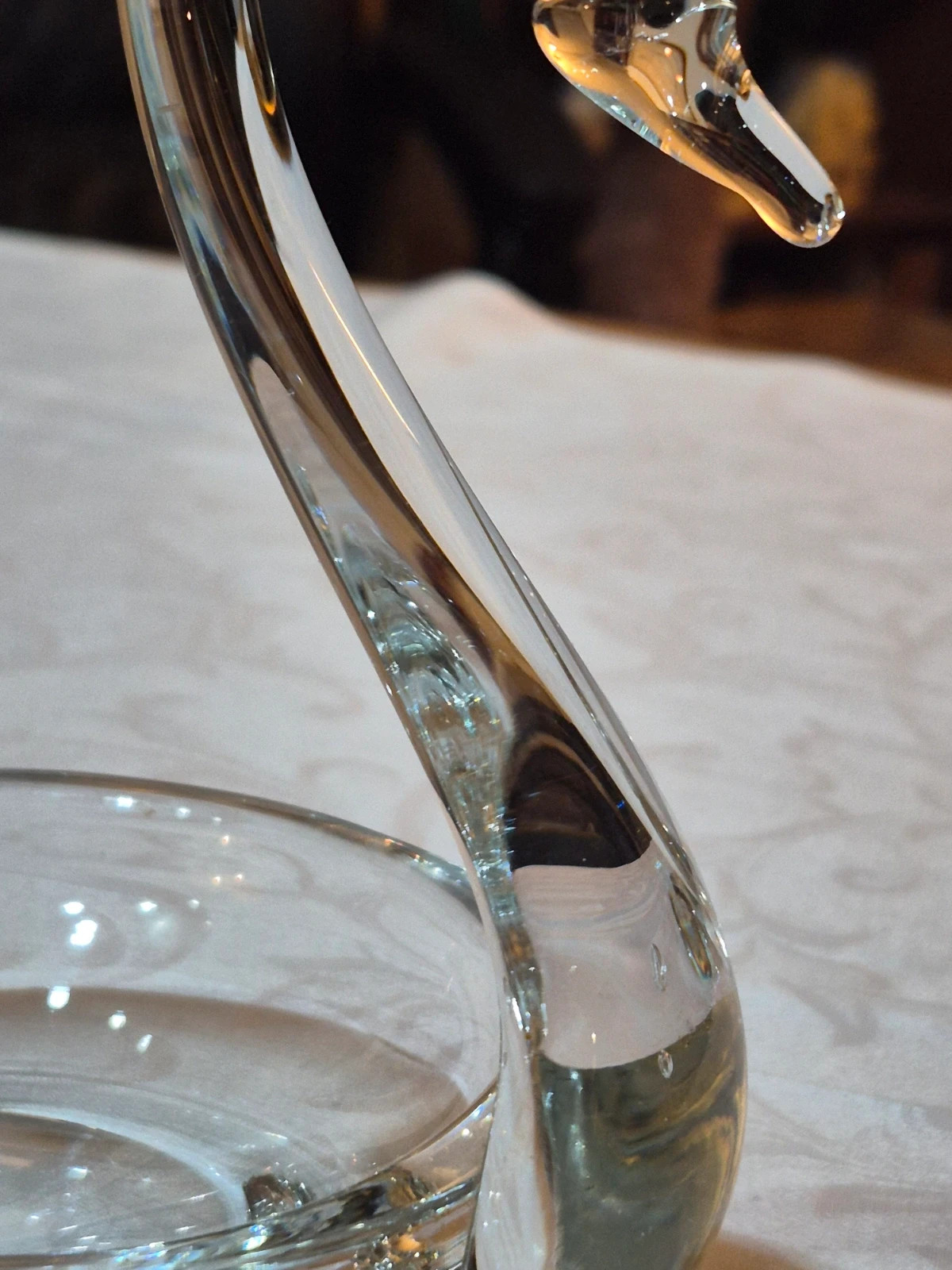 Vide poche en verre vintage années 60/70 18cm 3
