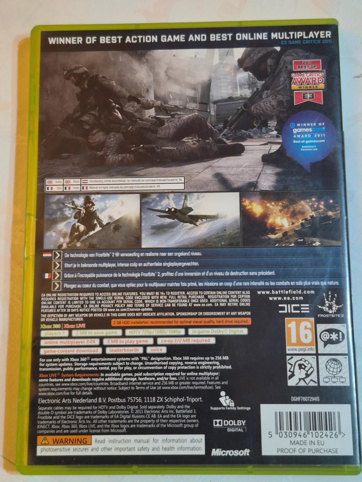 Jeu Battlefield 3 pour Xbox 360 2