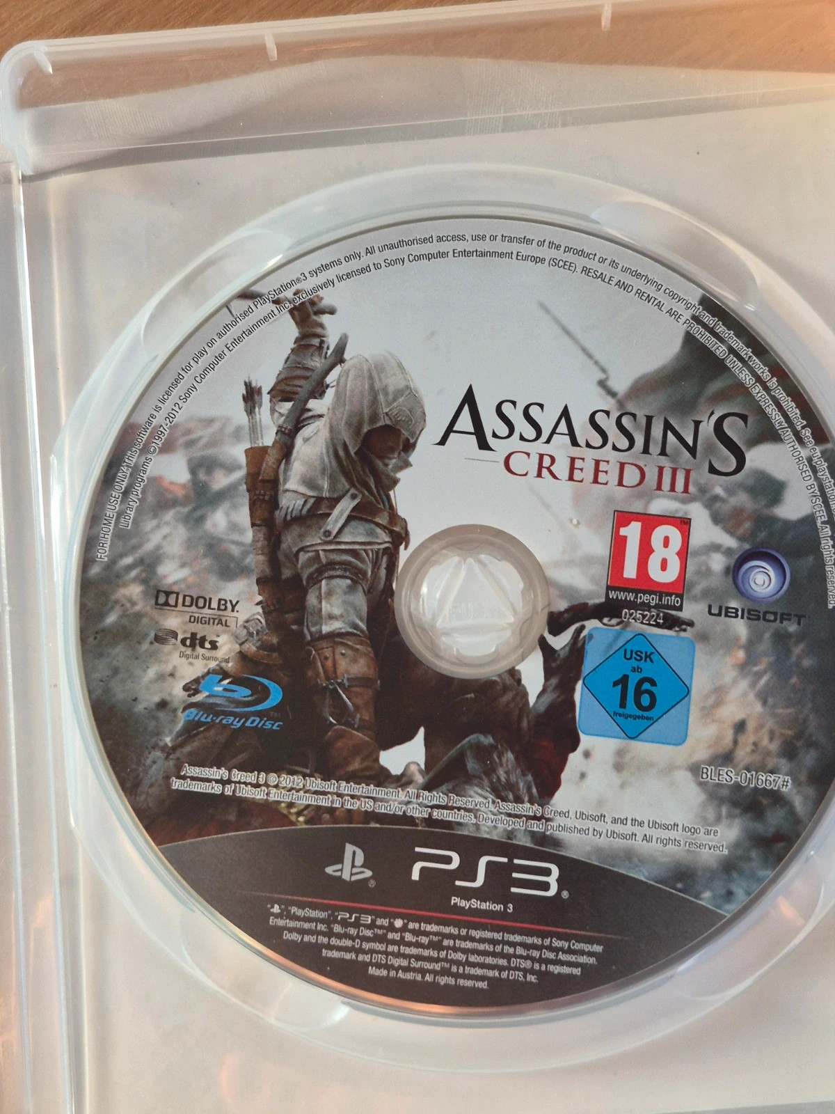 Jeu Assasin’s creed 3 pour PS3 complet 5