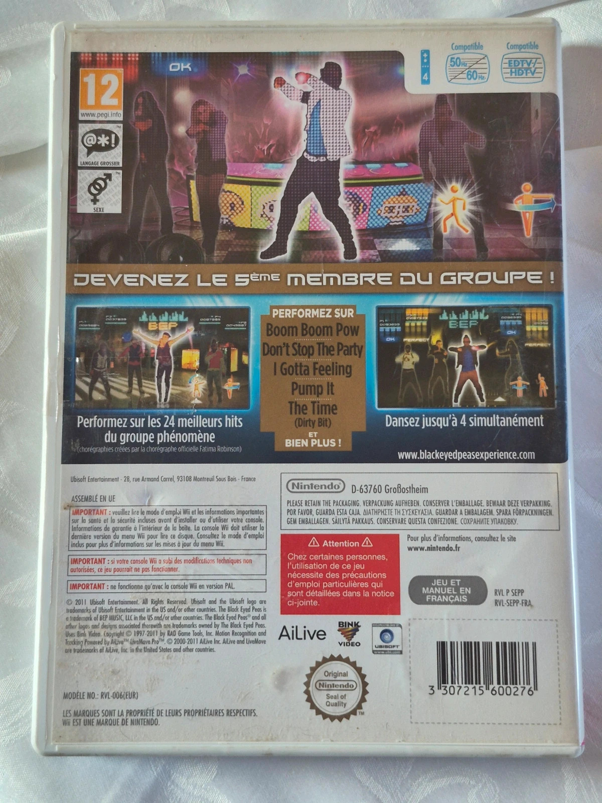 Jeu The Black Eyed Peas expérience pour Wii complet 2