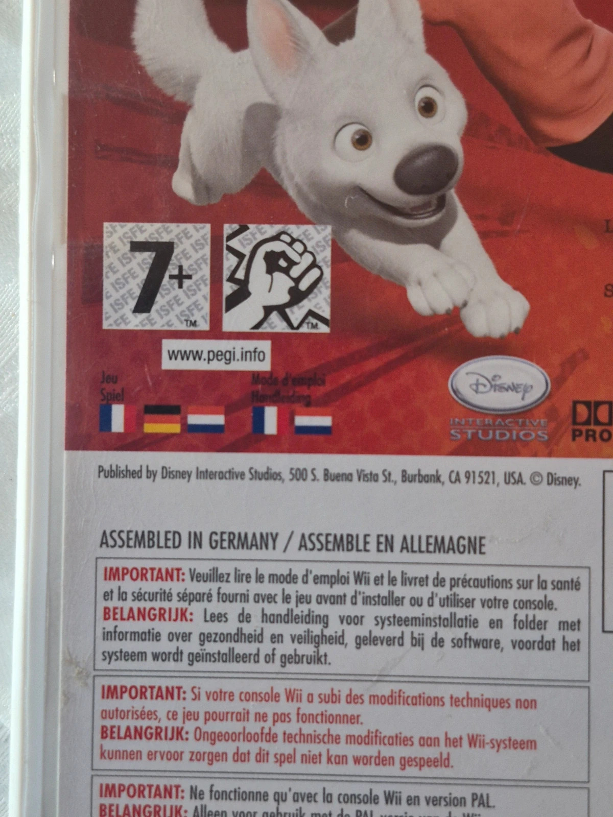Jeu Bolt pour Wii complet 3