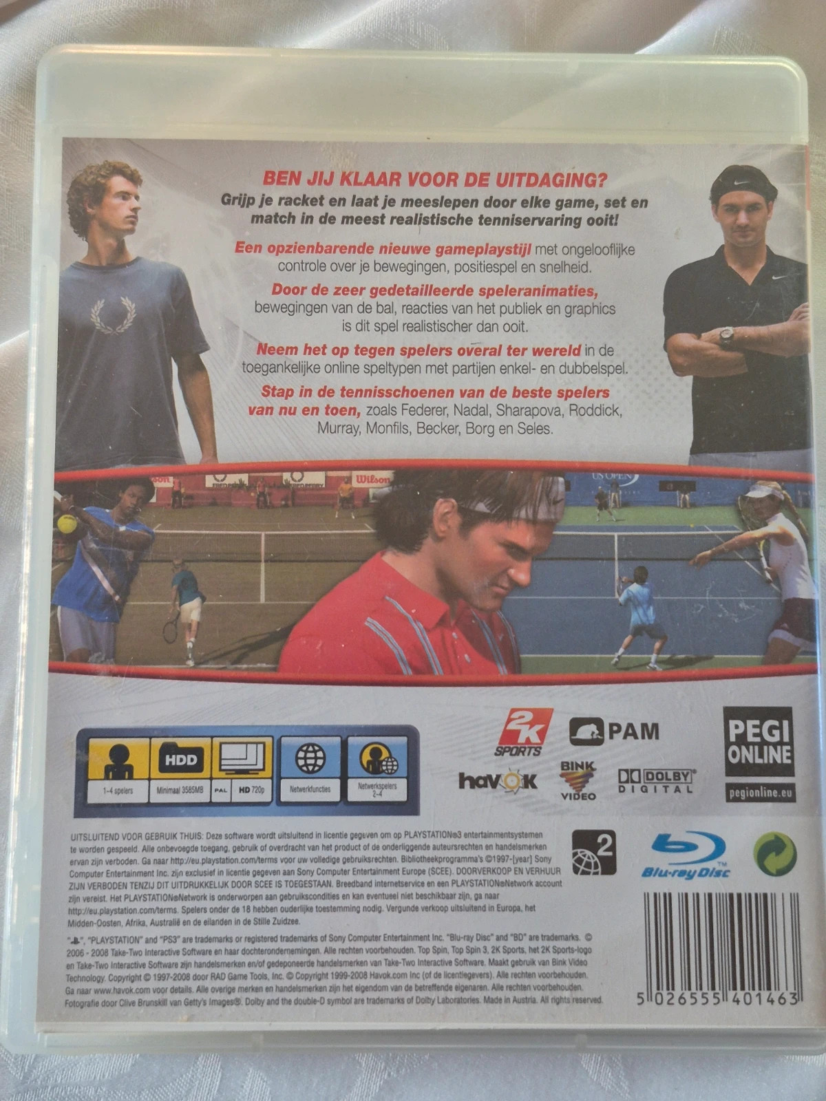 Jeu Top Spin 3 pour PS3 complet 2