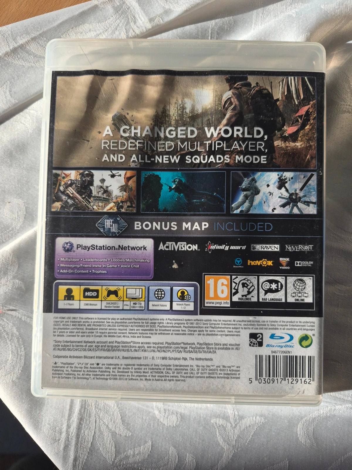 Jeu Call of duty Ghost pour ps3 2