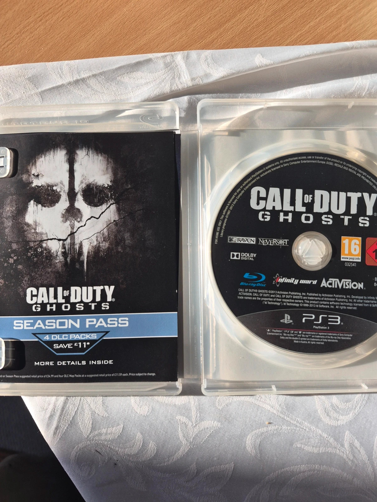 Jeu Call of duty Ghost pour ps3 4