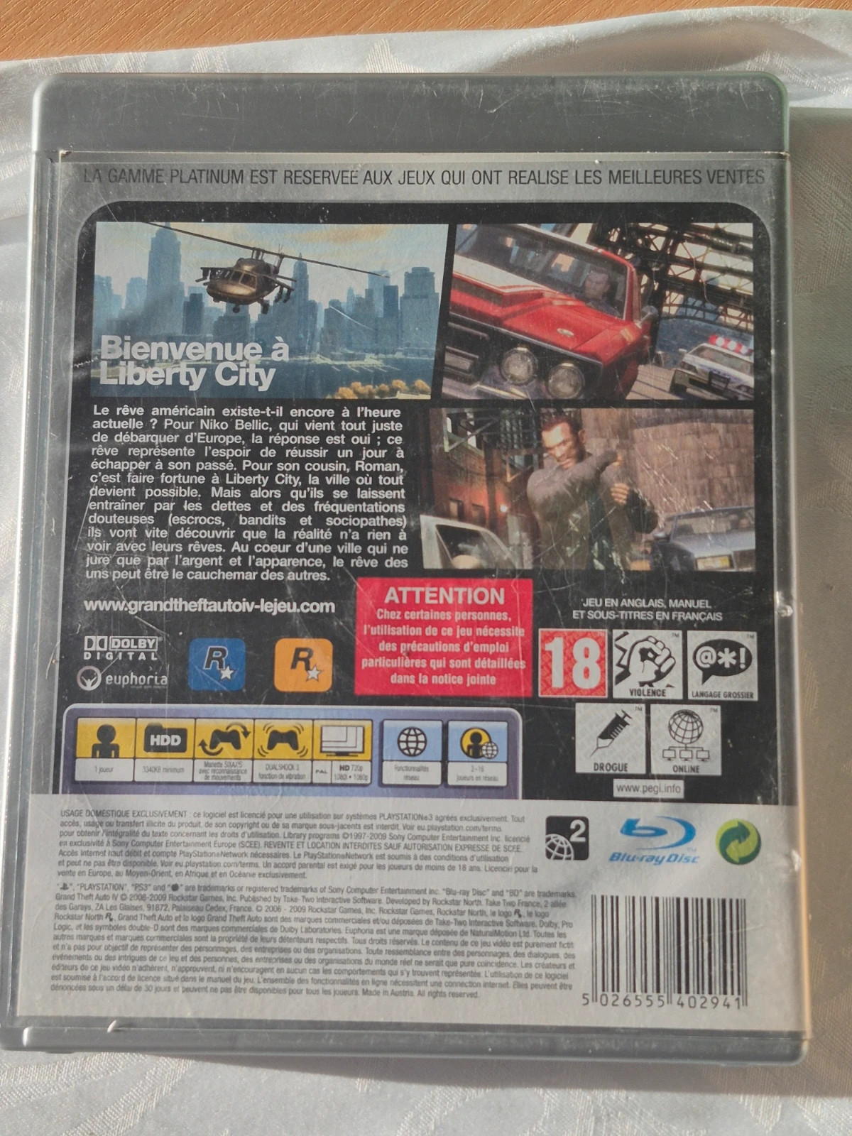 Jeu Grand Theft Auto IV pour PS3 complet 2