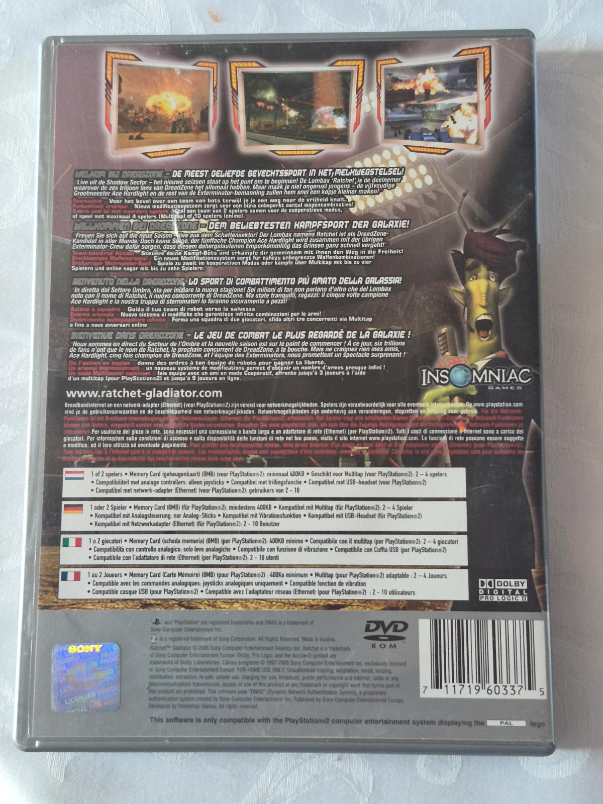 Jeu Ratchet et clank gladiator version platinum complet 2