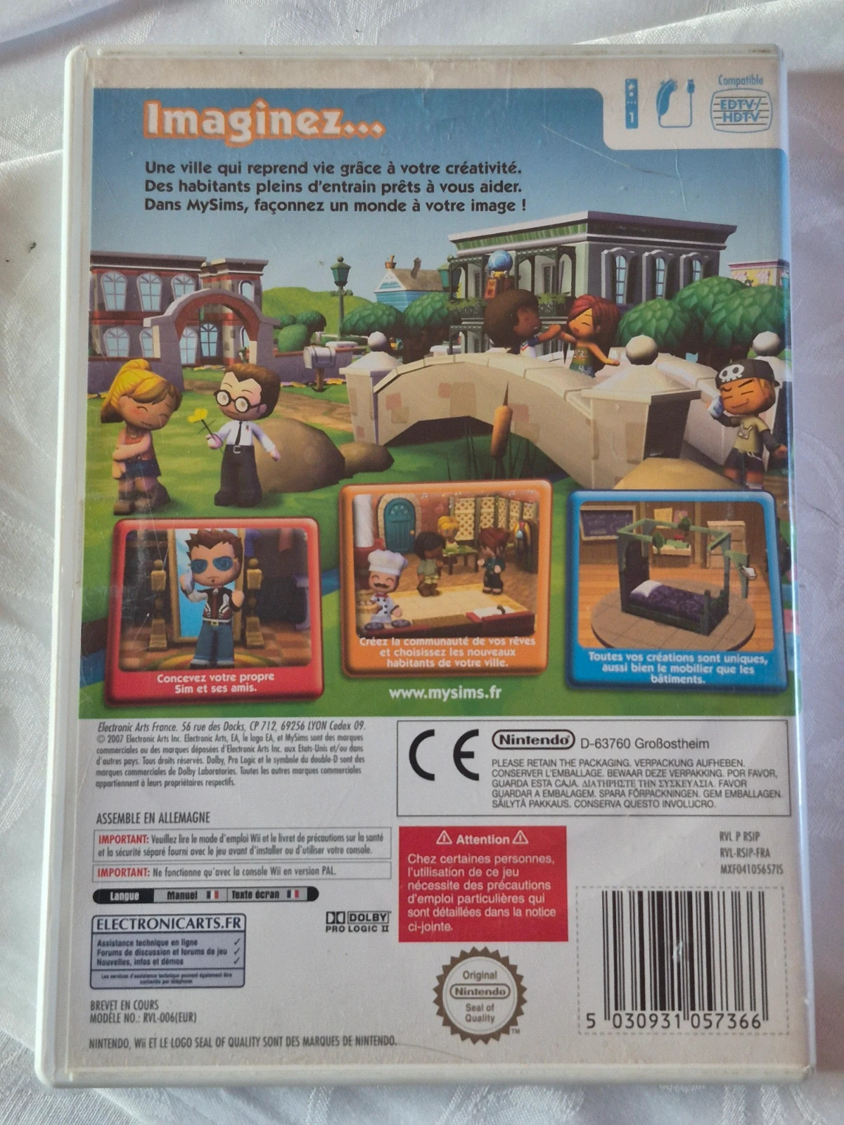 Jeu My Sims pour Wii sans notice 2