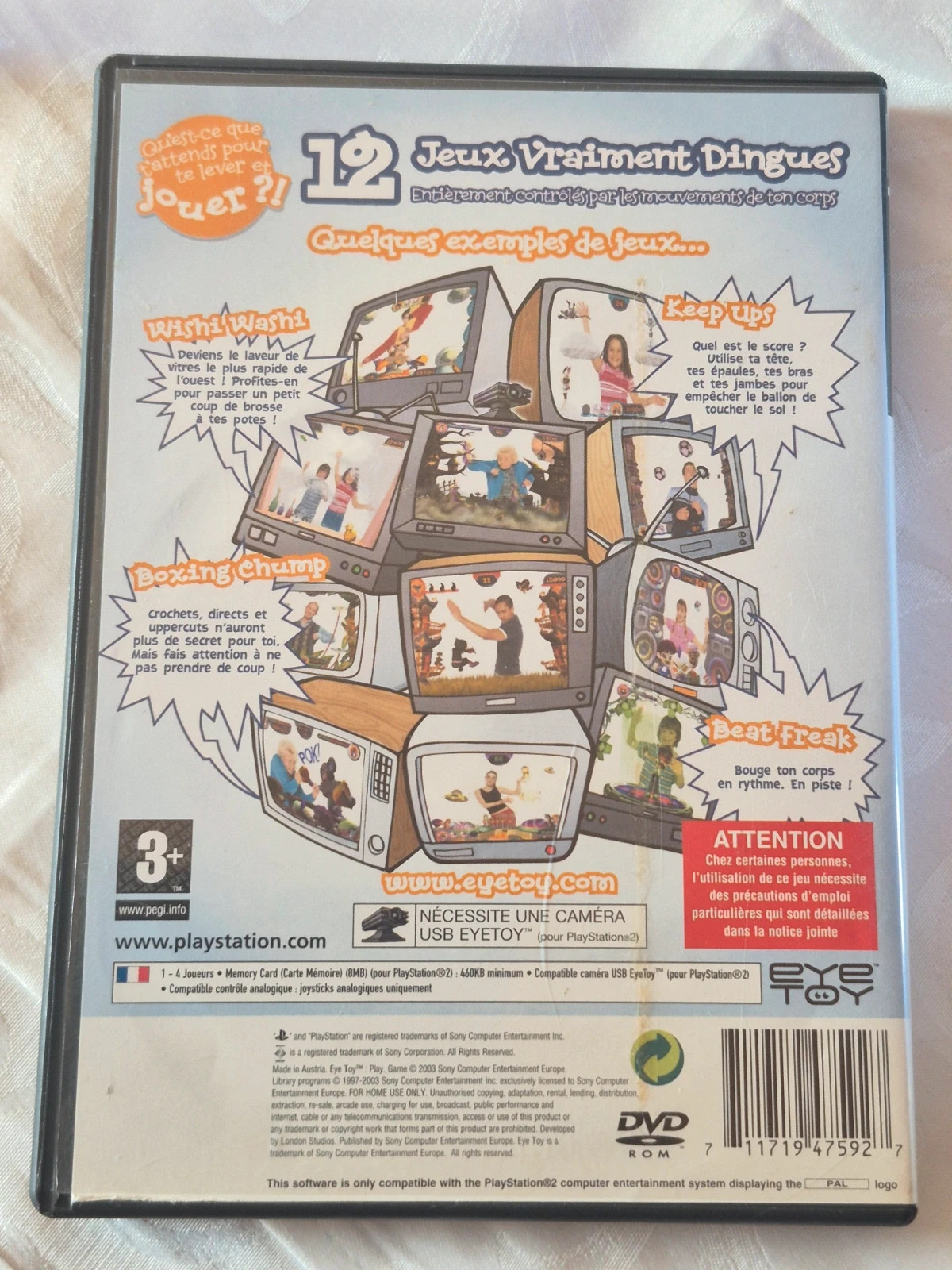 Jeu Eye Toy Play pour PS2 complet 2