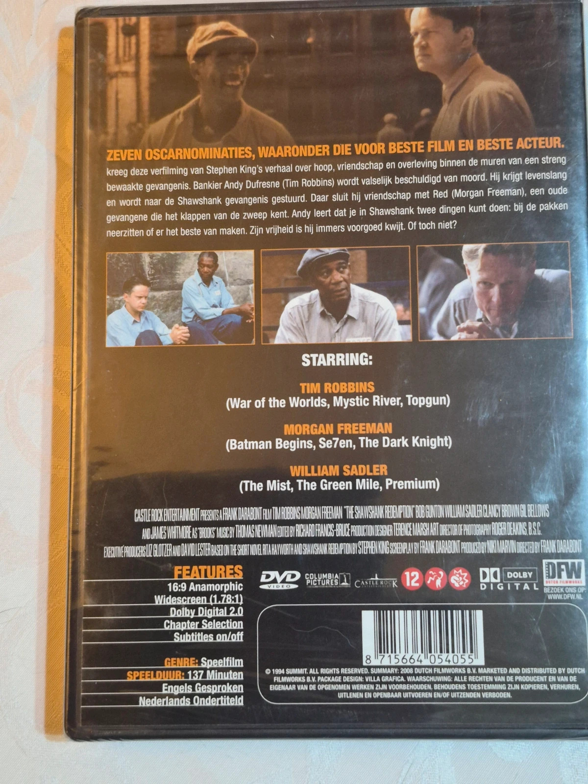 Dvd The Shawshank sous blister 2