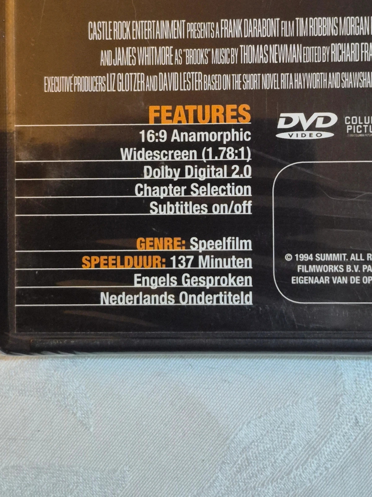 Dvd The Shawshank sous blister 3