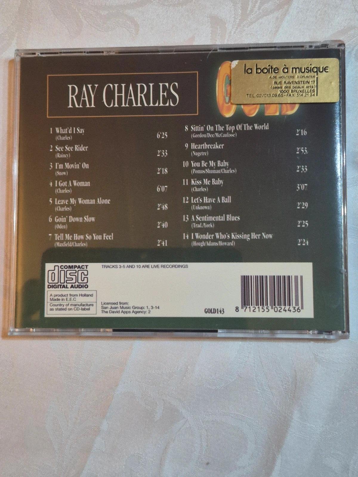 Cd Ray Charles Gold 2