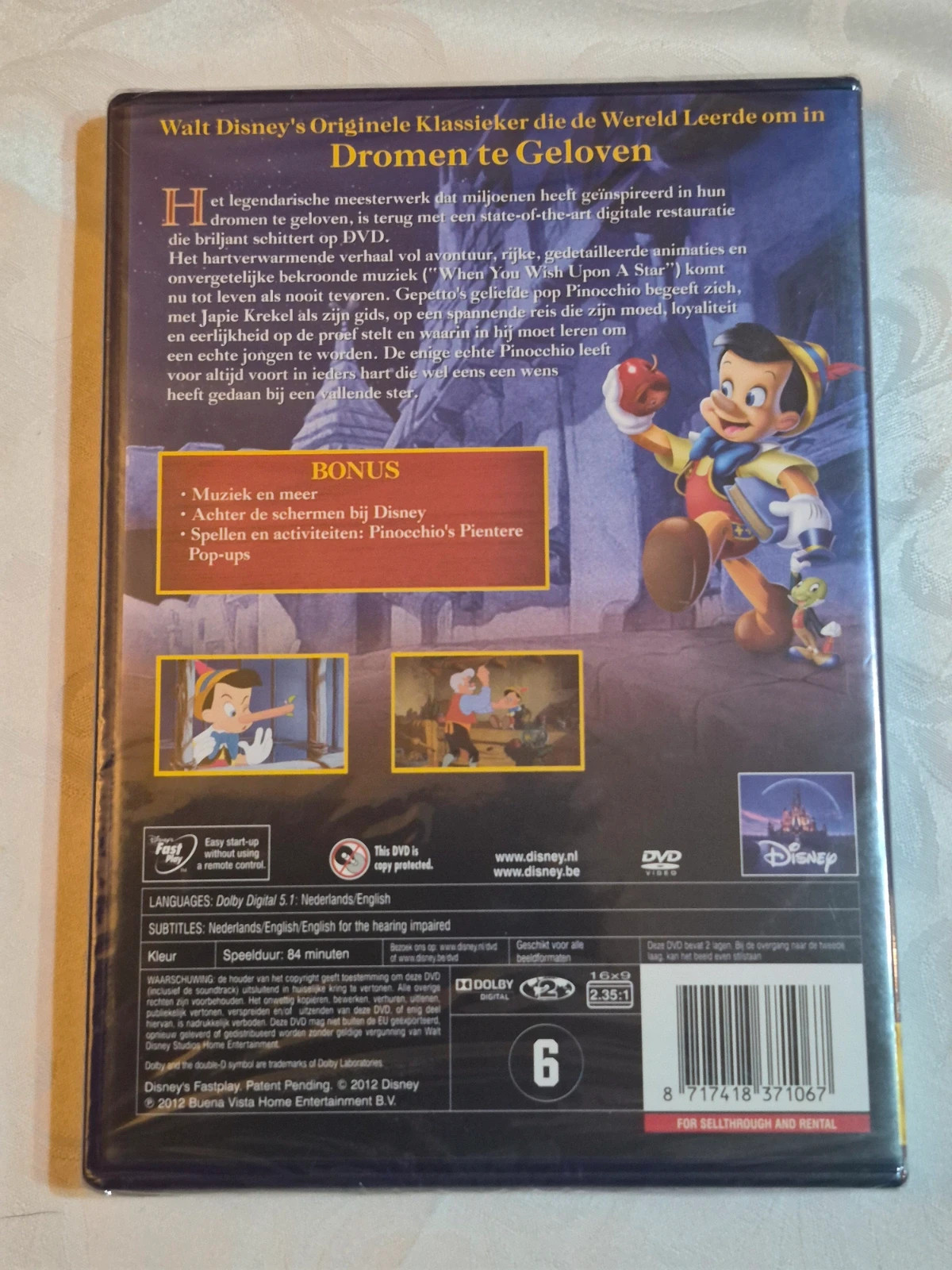 Dvd Pinocchio sous blister 2
