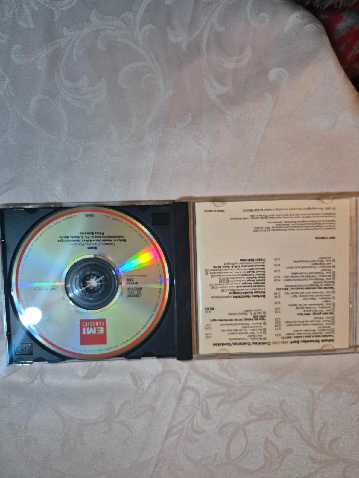 Cd Barbara Hendricks "bach Kantaten" 4