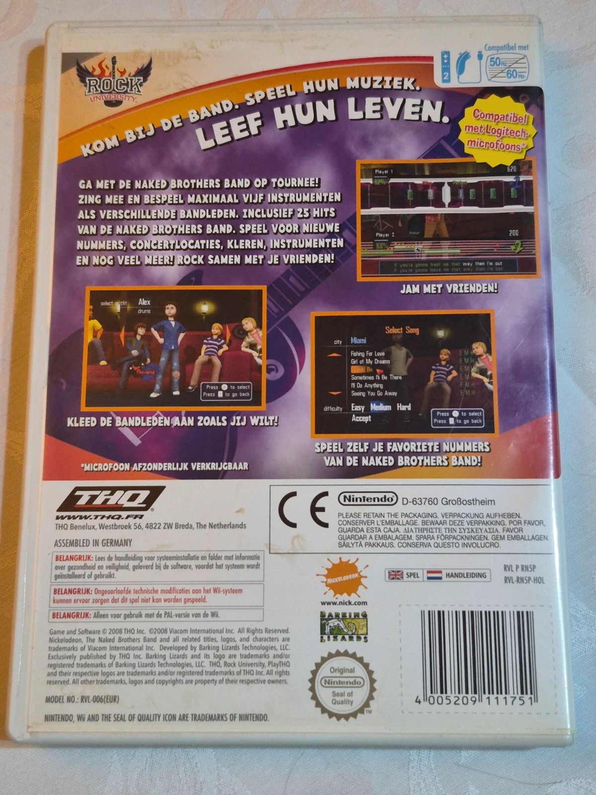 Jeu The Naked Brothers pour Wii complet 2