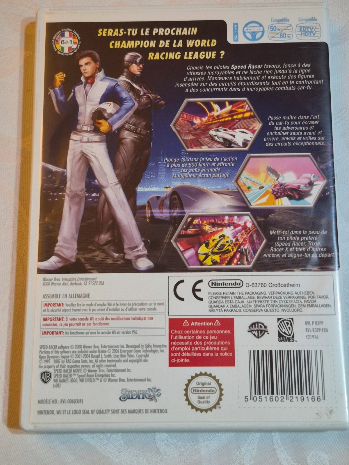Jeu Speed Racer pour Wii complet 2