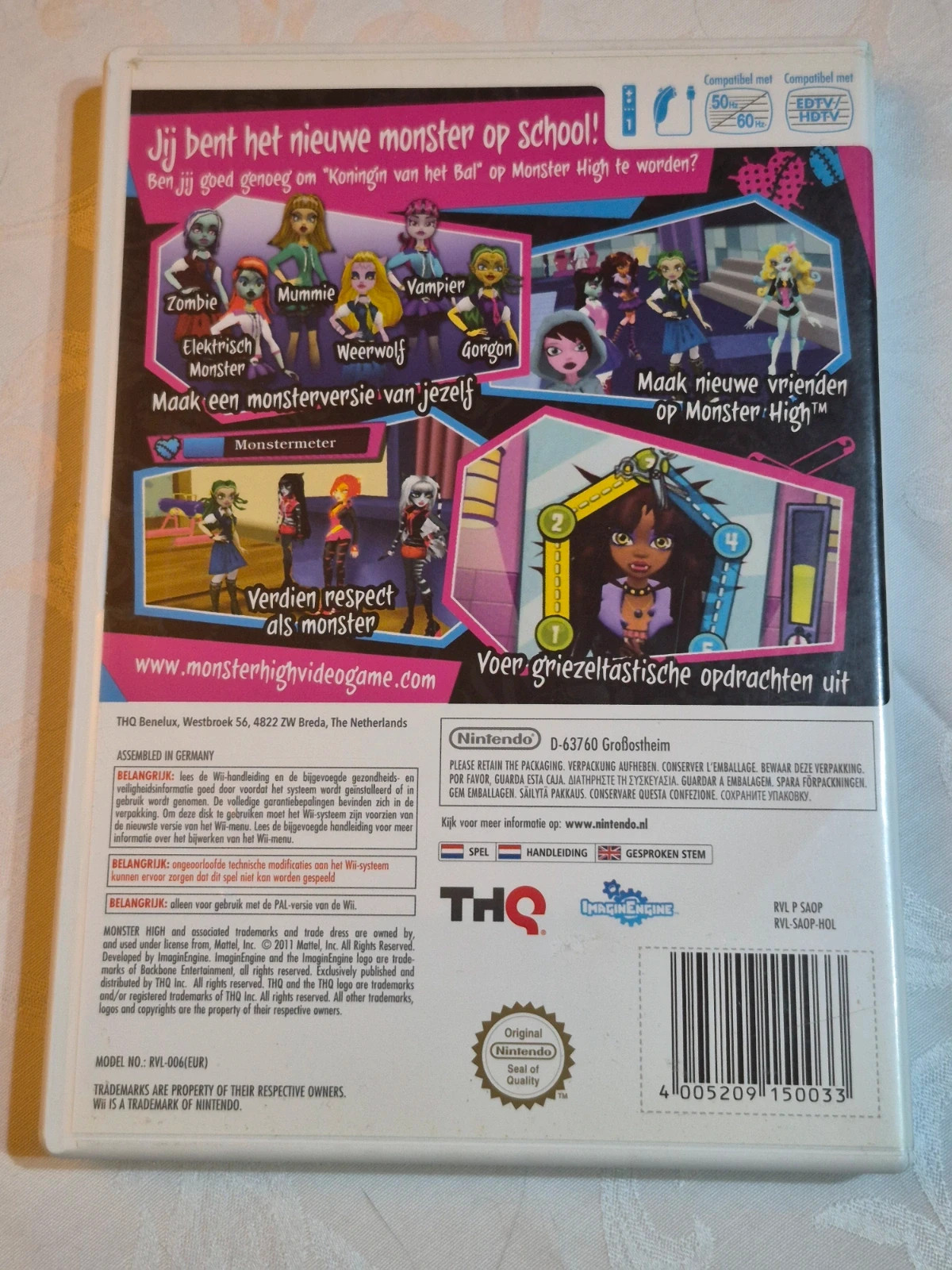 Jeu Monster High pour Wii complet 2