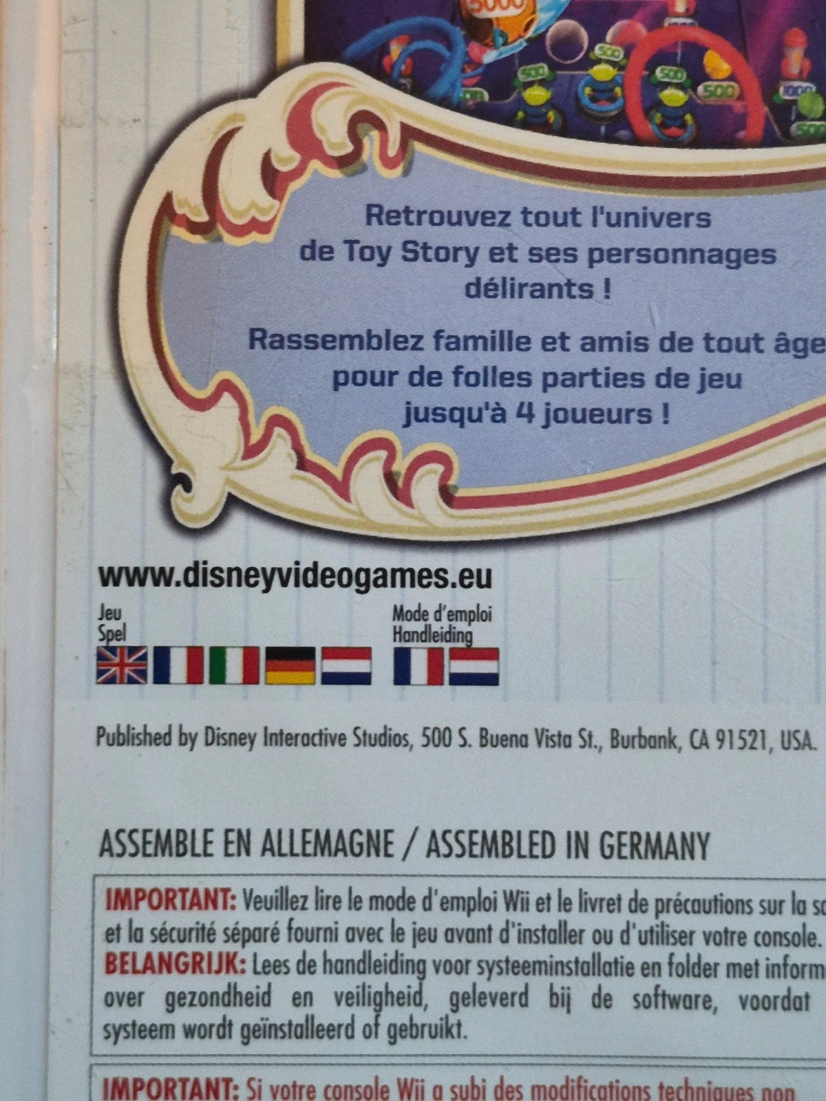 Jeu Toy Story Mania pour Wii complet 3