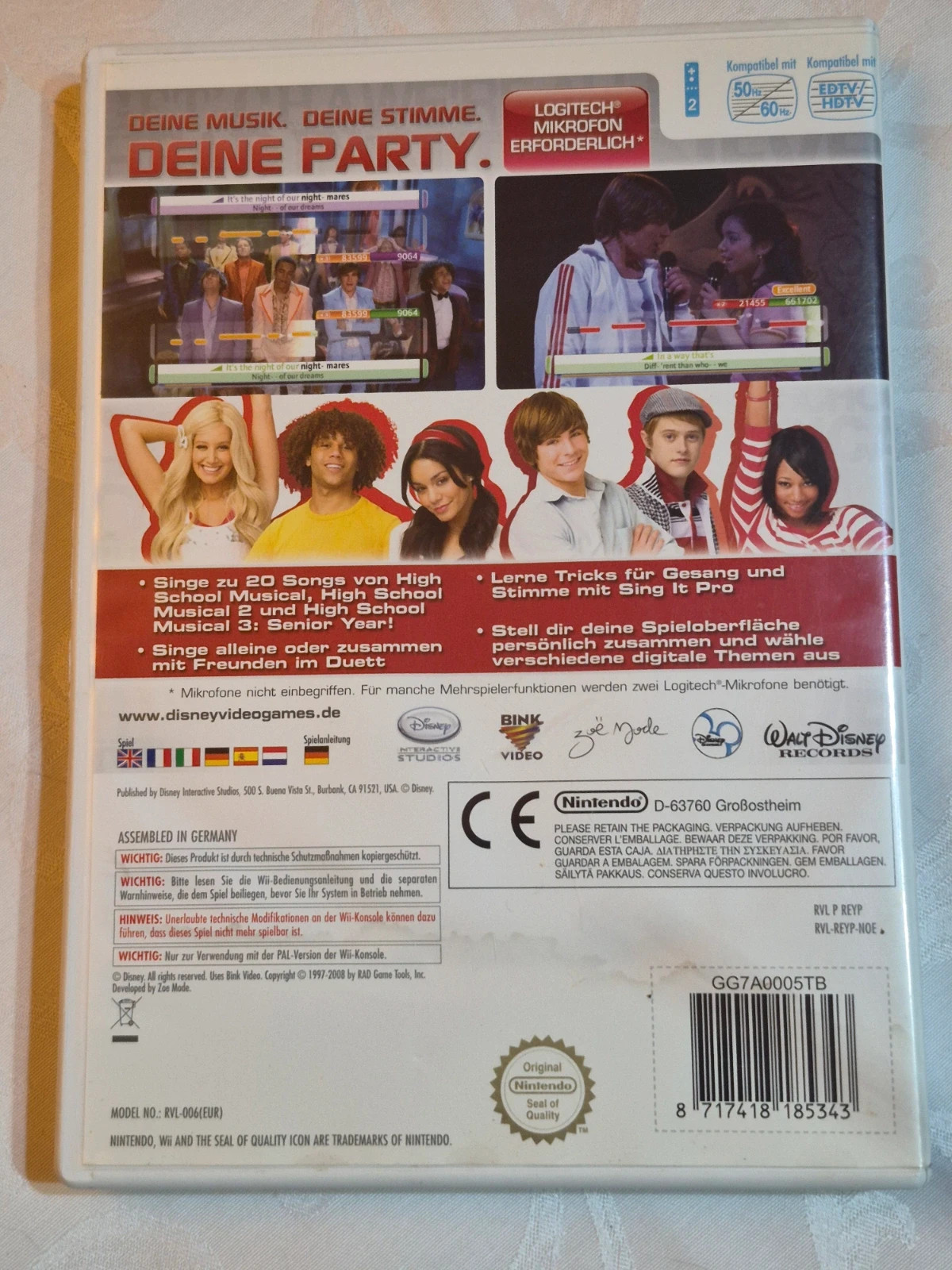 Jeu Disney Sing it pour Wii complet 2