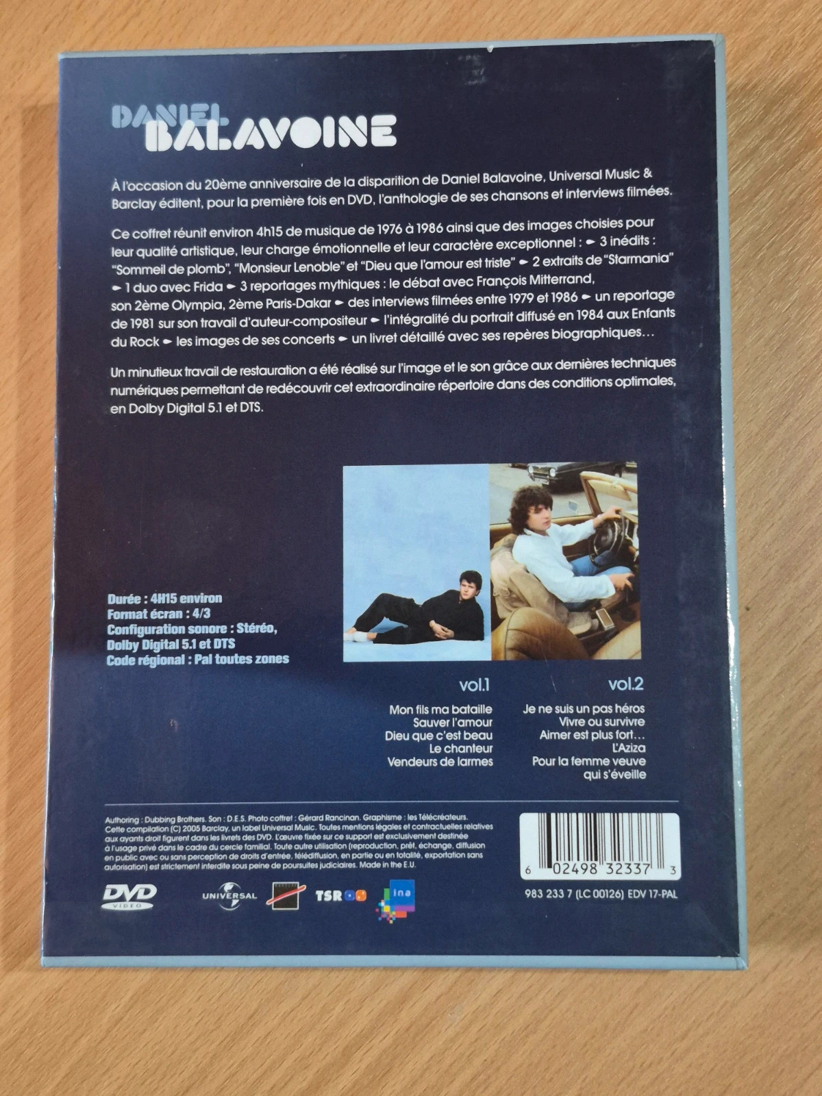 Coffret Dvd édition limitée Daniel Balavoine 2